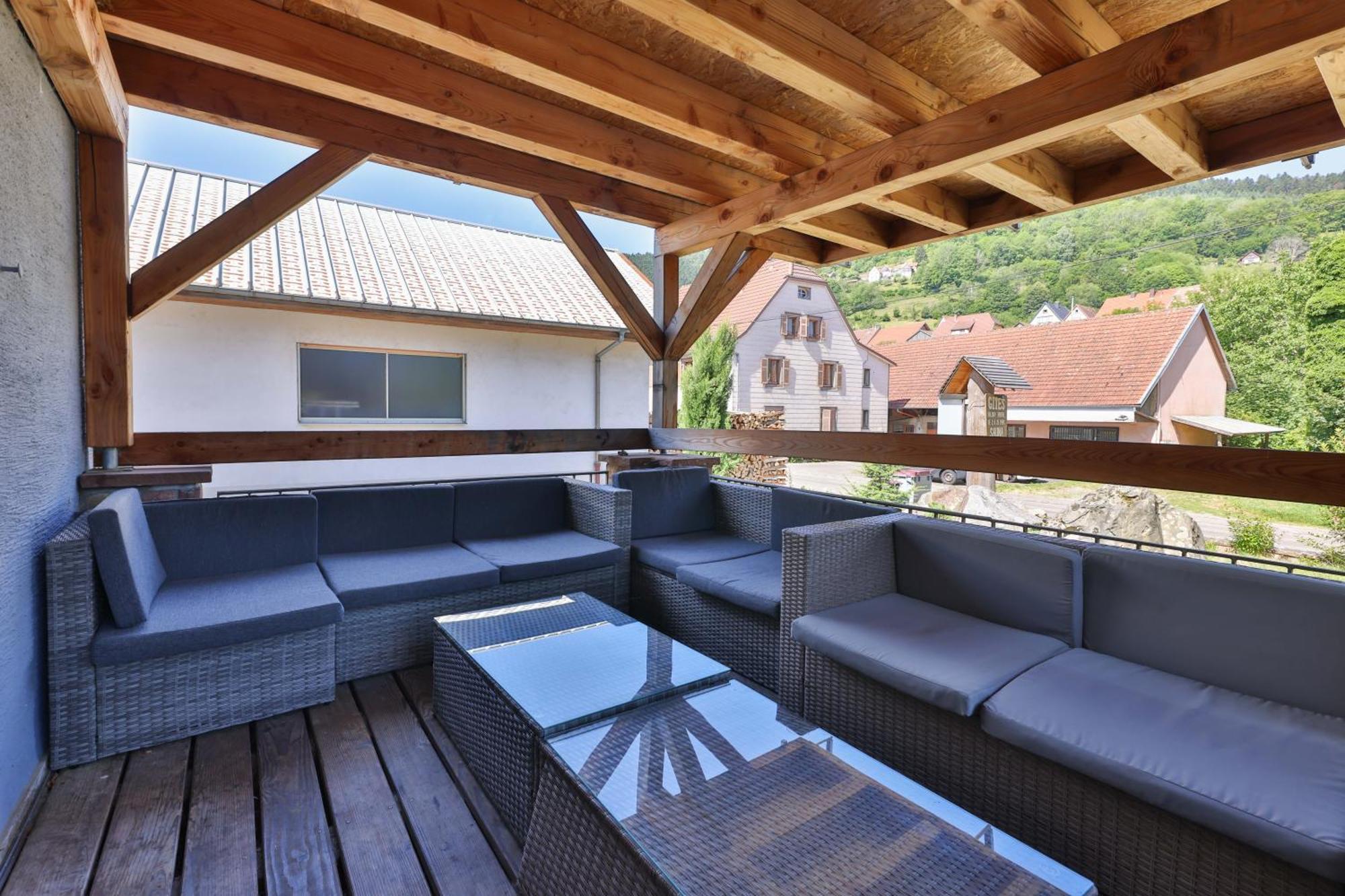 Locations Des 3 Sommets Avec Sauna Et Spa En Alsace Sondernach Exterior foto